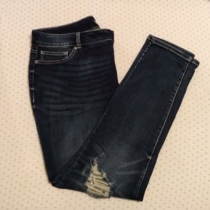 Maurice’s Distressed Dark Wash Jegging